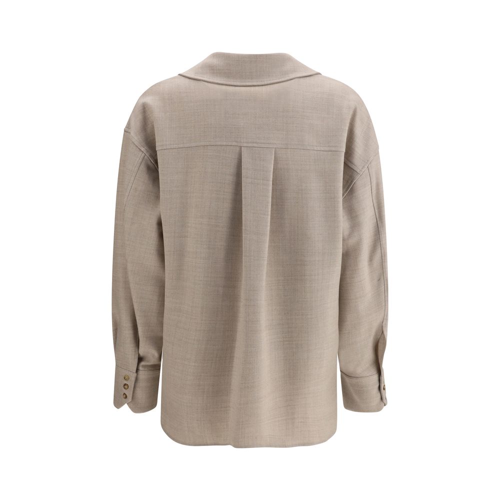 True Royal Beige Wool Shirt | Regal Royce