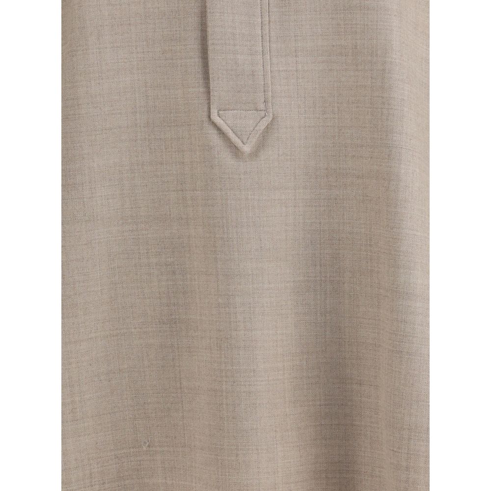 True Royal Beige Wool Shirt | Regal Royce