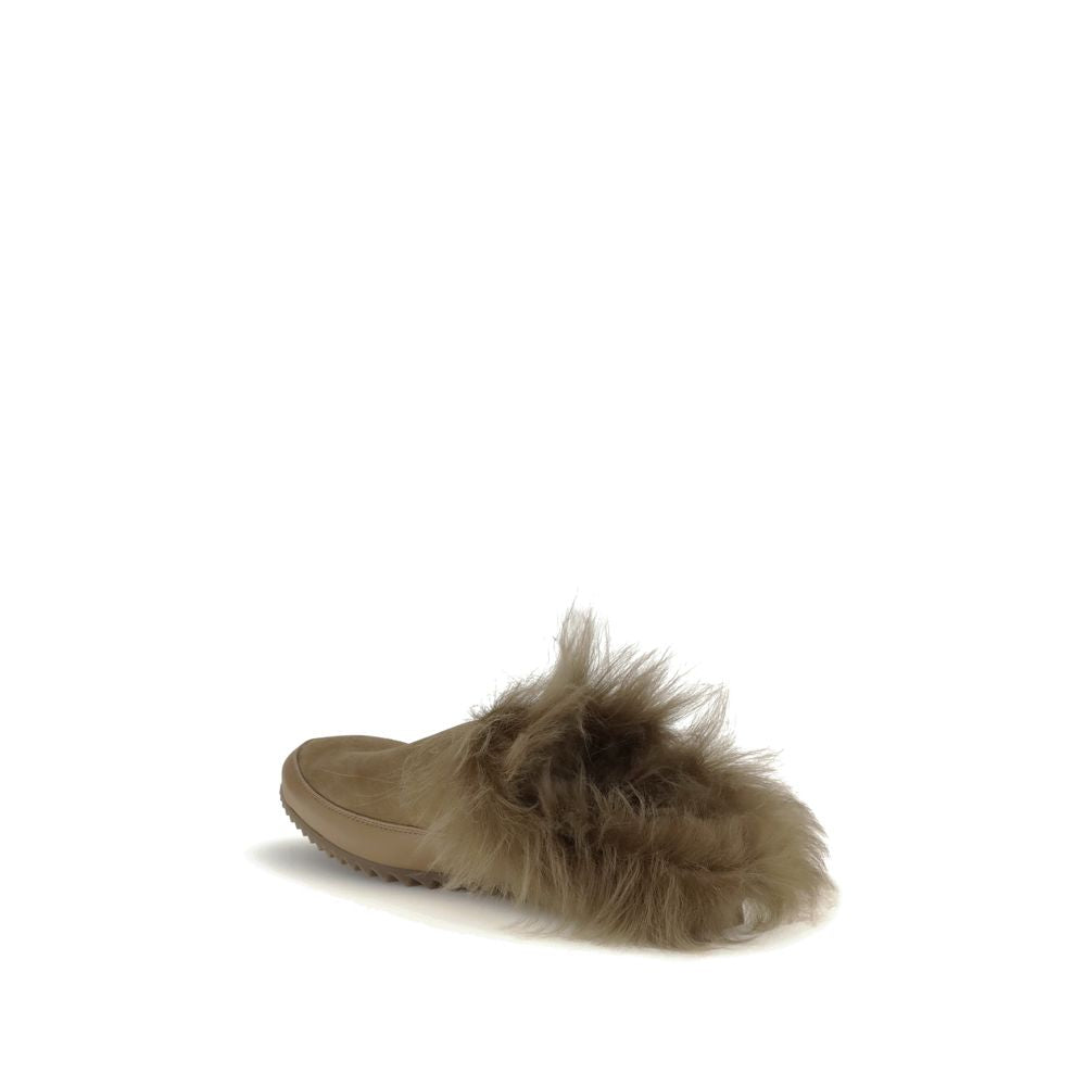 Pedro García Beige Rubber Mules | Regal Royce