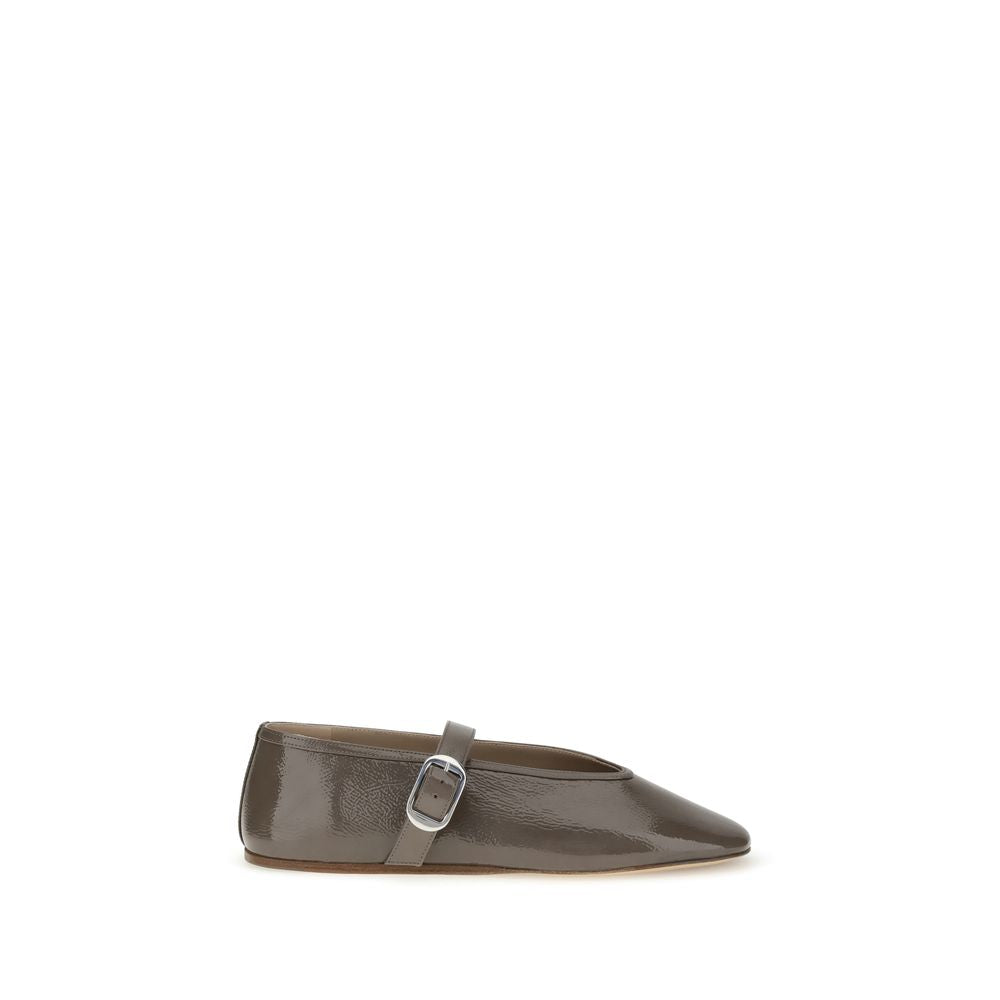 Le Monde Béryl Brown Calf Leather Bos Taurus Ballet Flats | Regal Royce