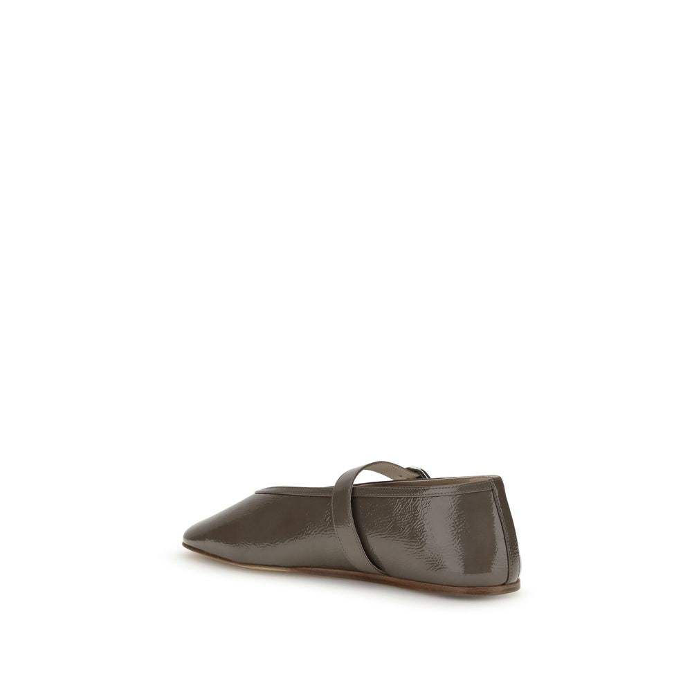 Le Monde Béryl Brown Calf Leather Bos Taurus Ballet Flats | Regal Royce