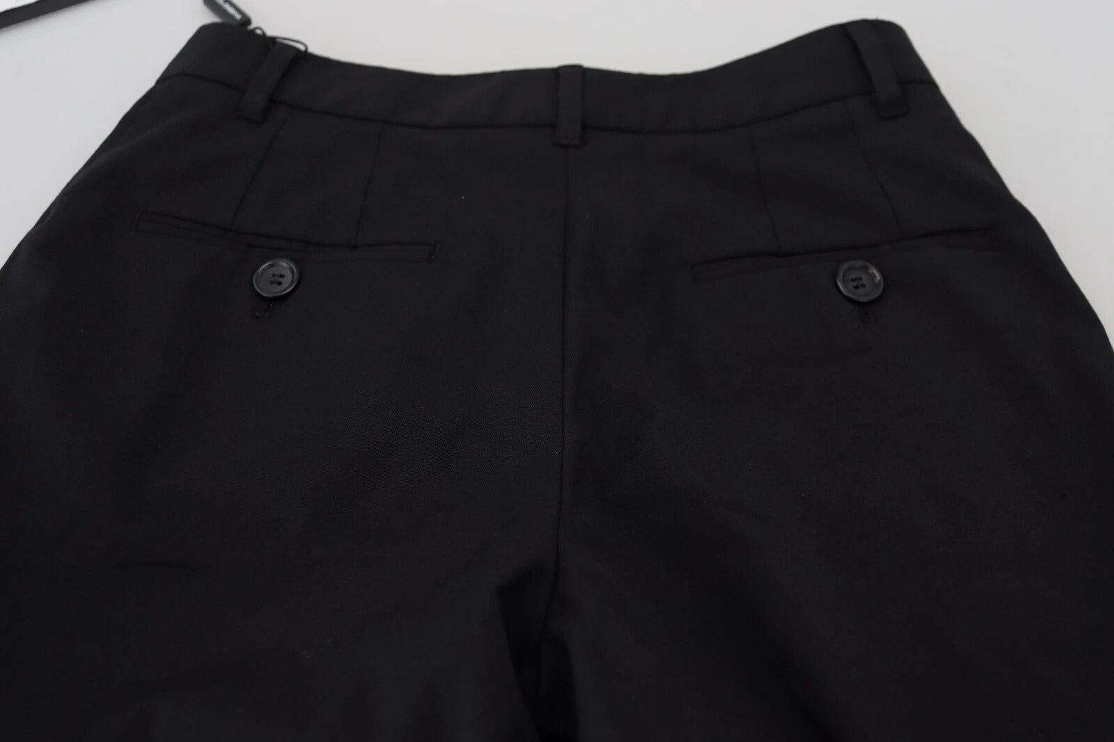 Dolce & Gabbana Black High Waist Skinny Trouser STAFF Pants | Regal Royce