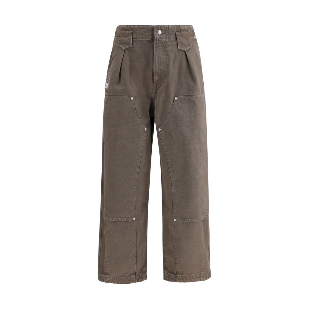 Kenzo Brown Cotton Casual Pants | Regal Royce