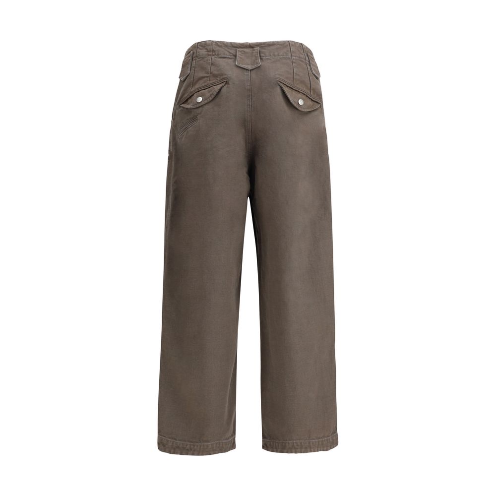 Kenzo Brown Cotton Casual Pants | Regal Royce