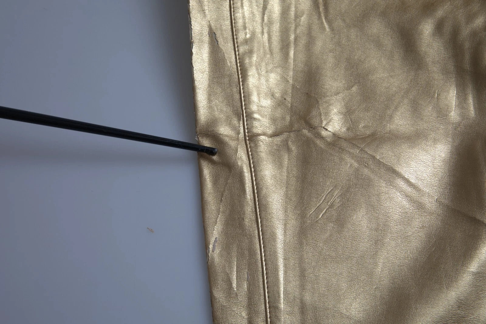 Dolce & Gabbana Gold High Waist Skinny Women Metallic Pants | Regal Royce