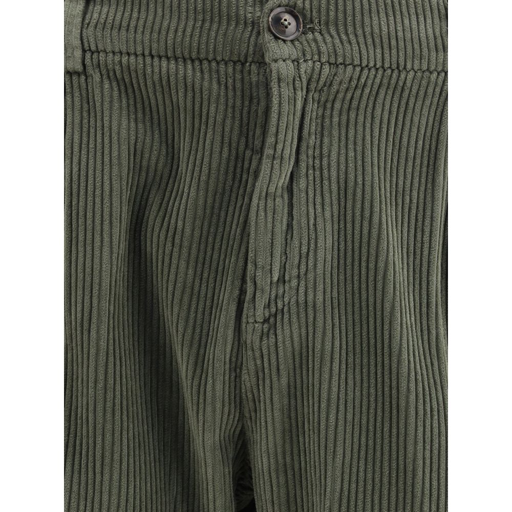 Cruna Bicolor Cotton Casual Pants | Regal Royce