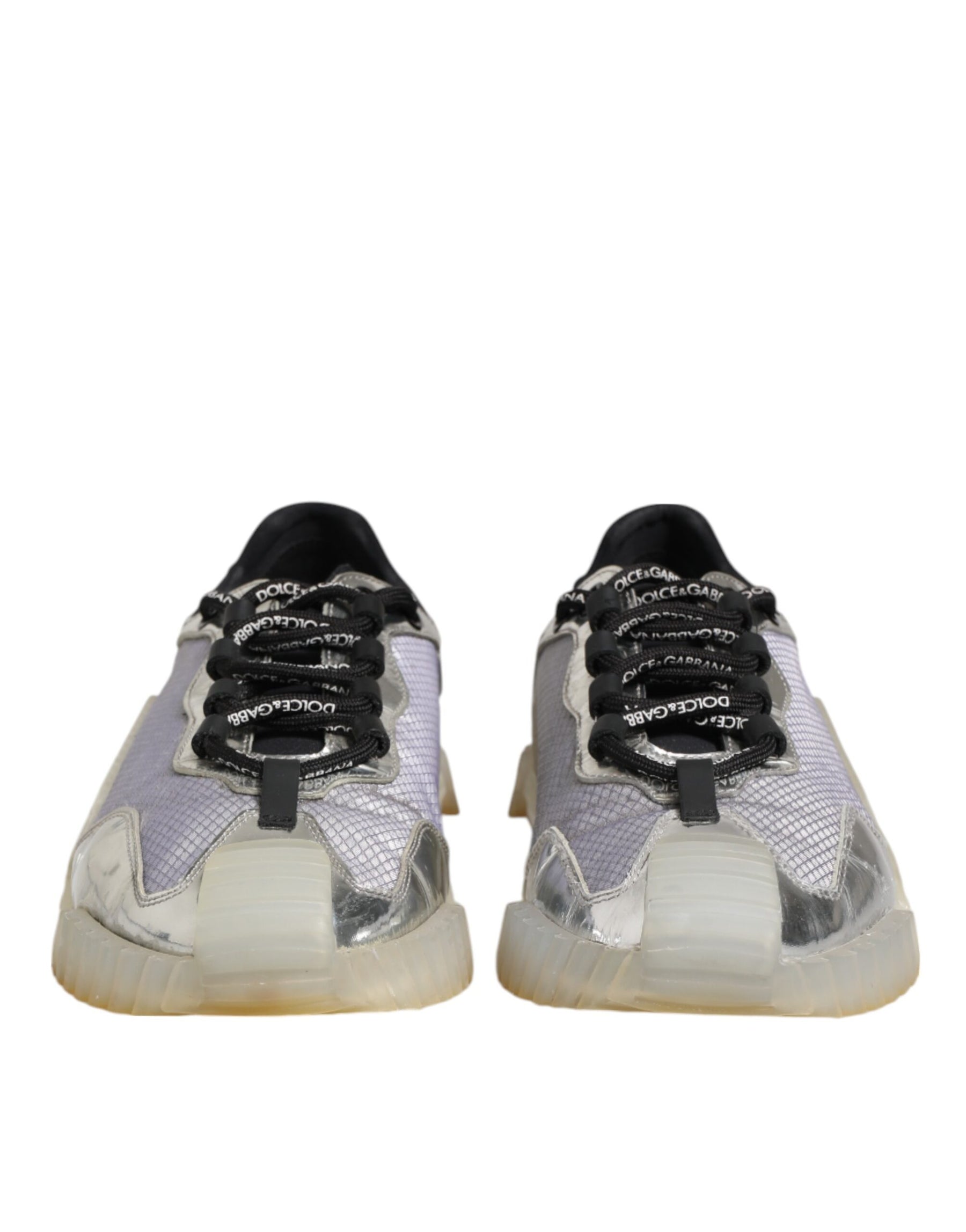 Dolce & Gabbana Multicolor Silver Logo Low Top NS1 Sneakers Shoes | Regal Royce