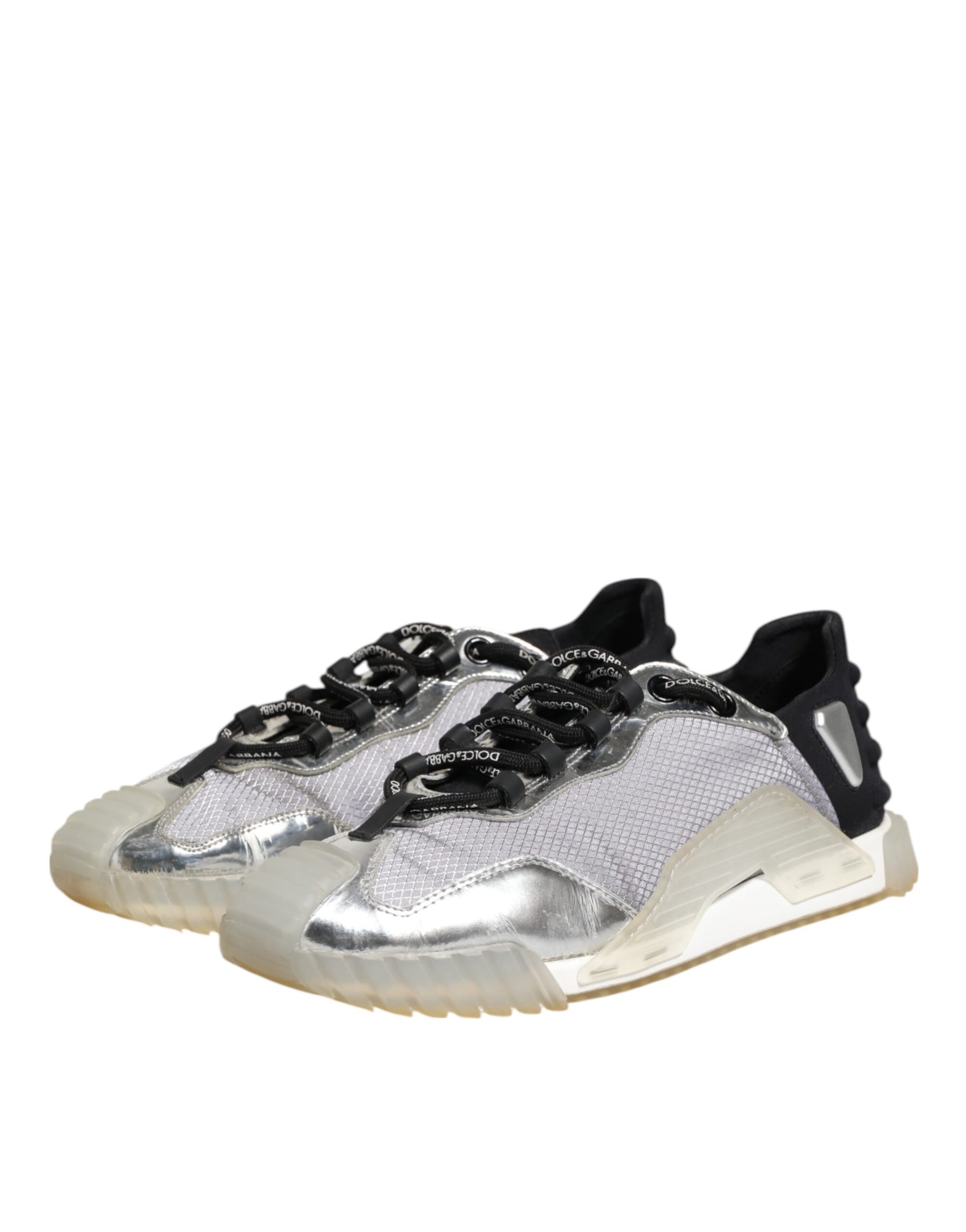 Dolce & Gabbana Multicolor Silver Logo Low Top NS1 Sneakers Shoes | Regal Royce