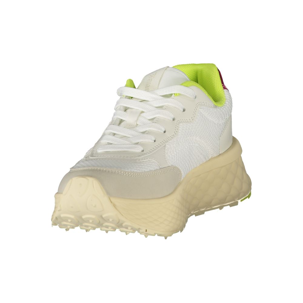 Blauer White Polyurethane Women Sneaker | Regal Royce