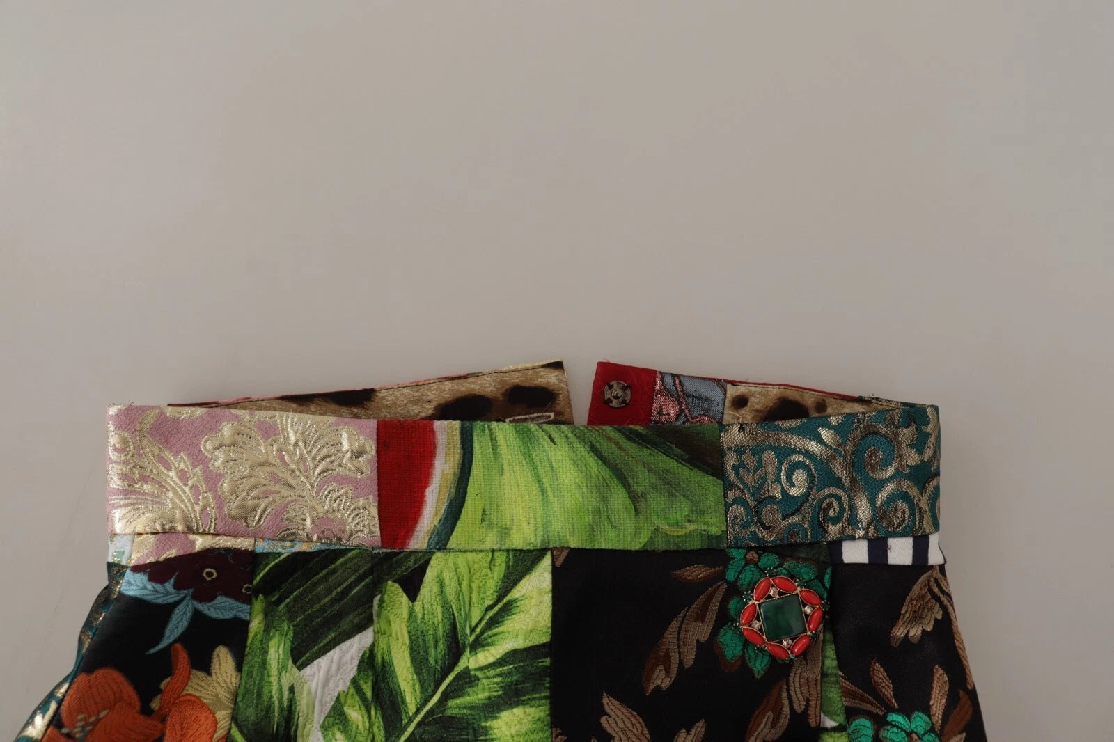 Dolce & Gabbana Multicolor Patchwork A-line Polyester Skirt | Regal Royce