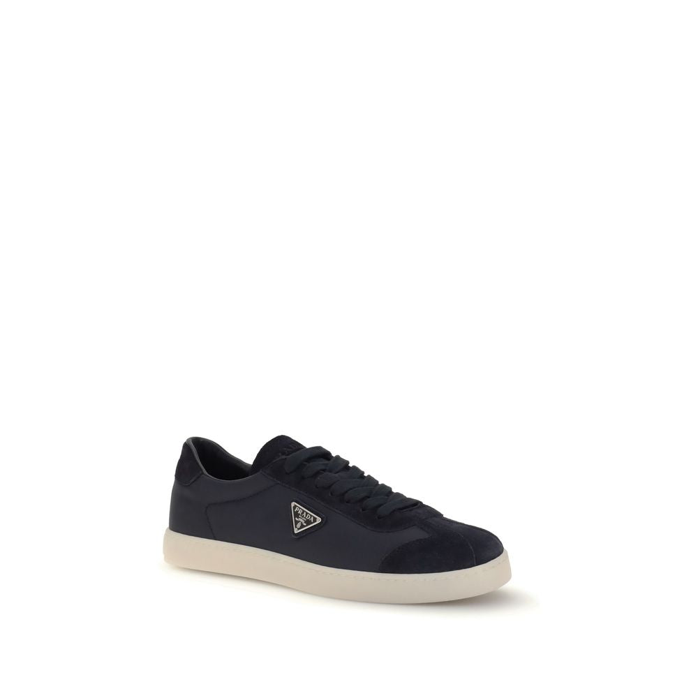 Prada Blue Polyamide Low Top Sneakers | Regal Royce