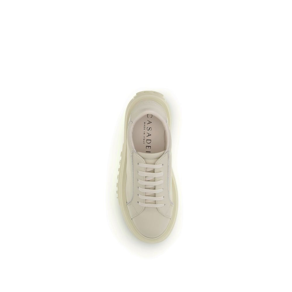 Casadei White Rubber Platform Sneakers | Regal Royce