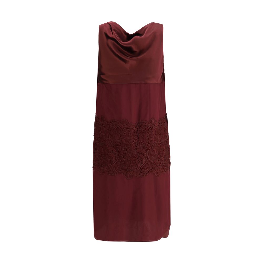 Ferragamo Bordeaux Silk Cocktail Dress | Regal Royce