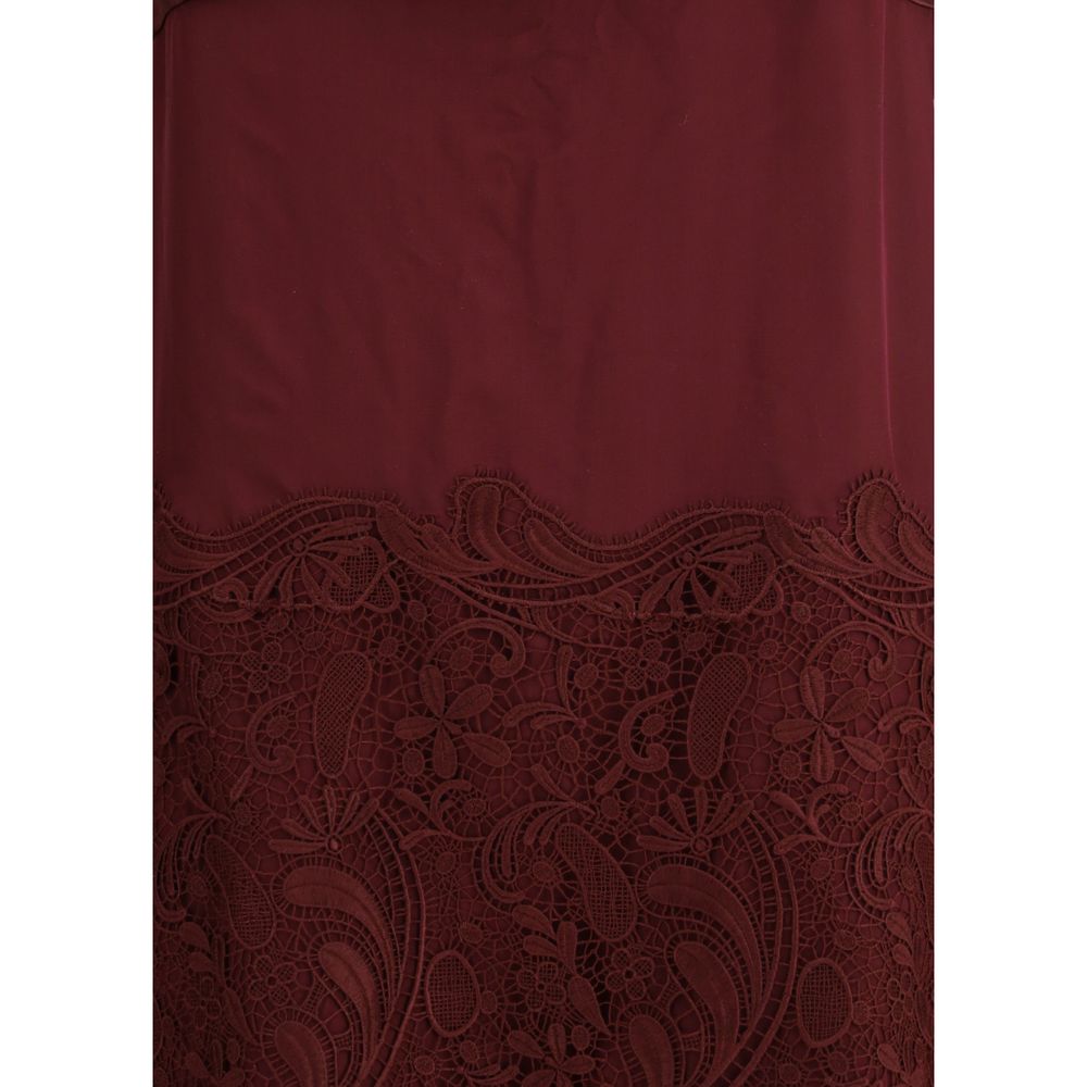 Ferragamo Bordeaux Silk Cocktail Dress | Regal Royce