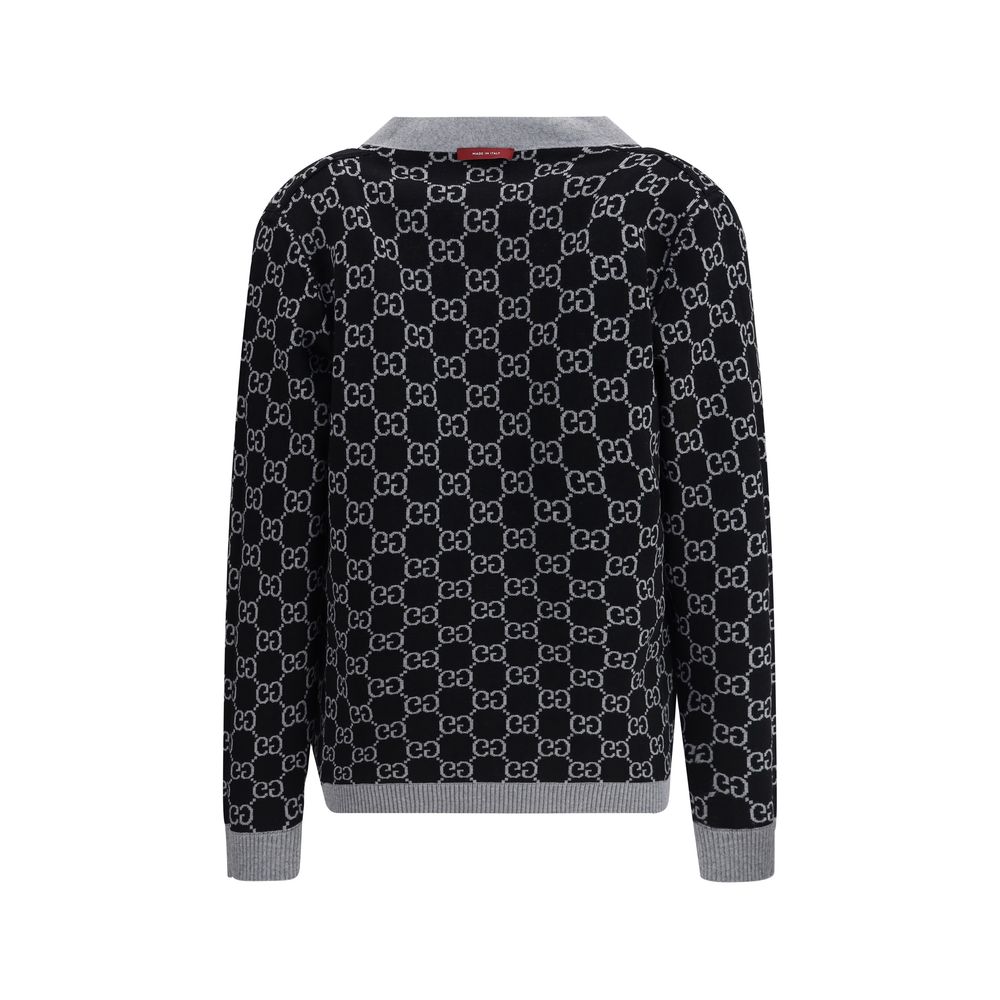 Gucci Black Wool Cardigan