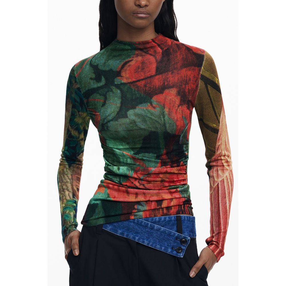 Desigual Green Viscose Sweater | Regal Royce