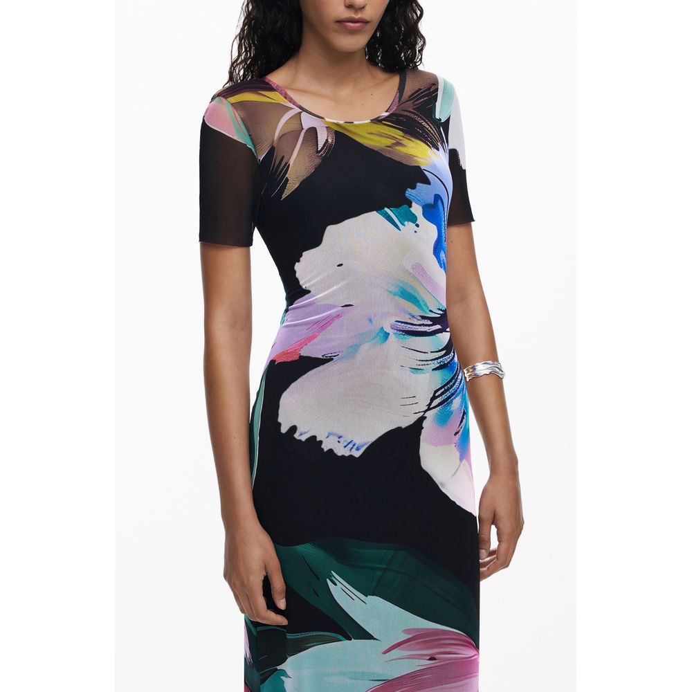 Desigual Black Polyester Women Dress | Regal Royce