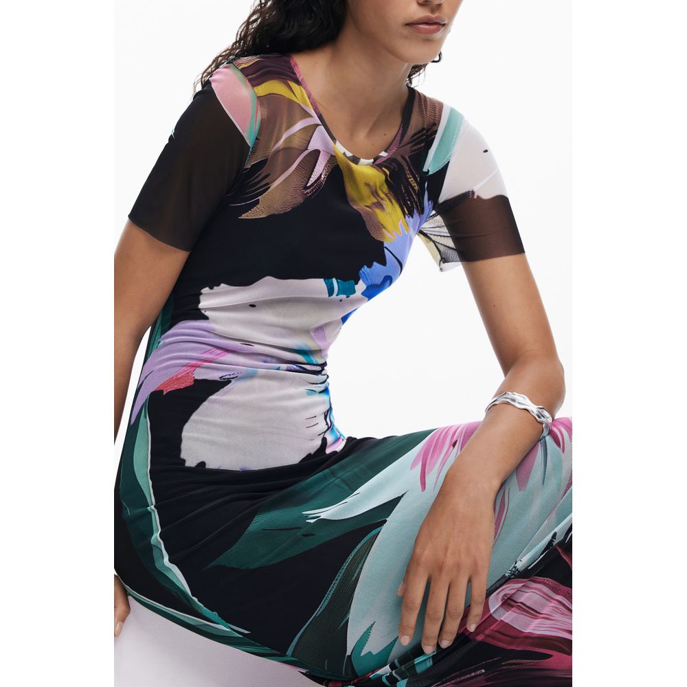 Desigual Black Polyester Women Dress | Regal Royce