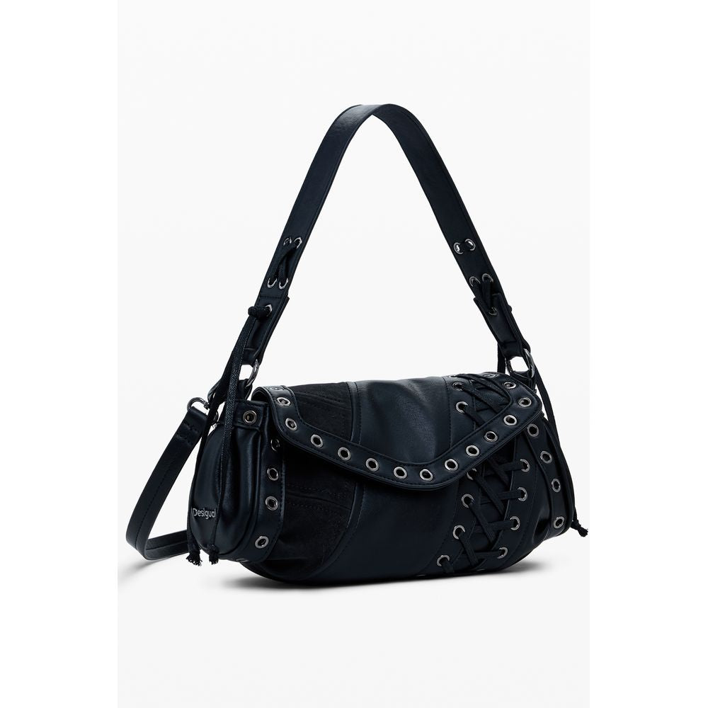 Desigual Black Polyethylene Women Handbag | Regal Royce