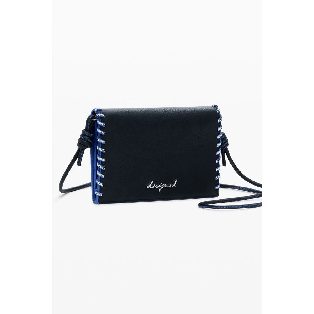 Desigual Black Polyethylene Women Wallet | Regal Royce