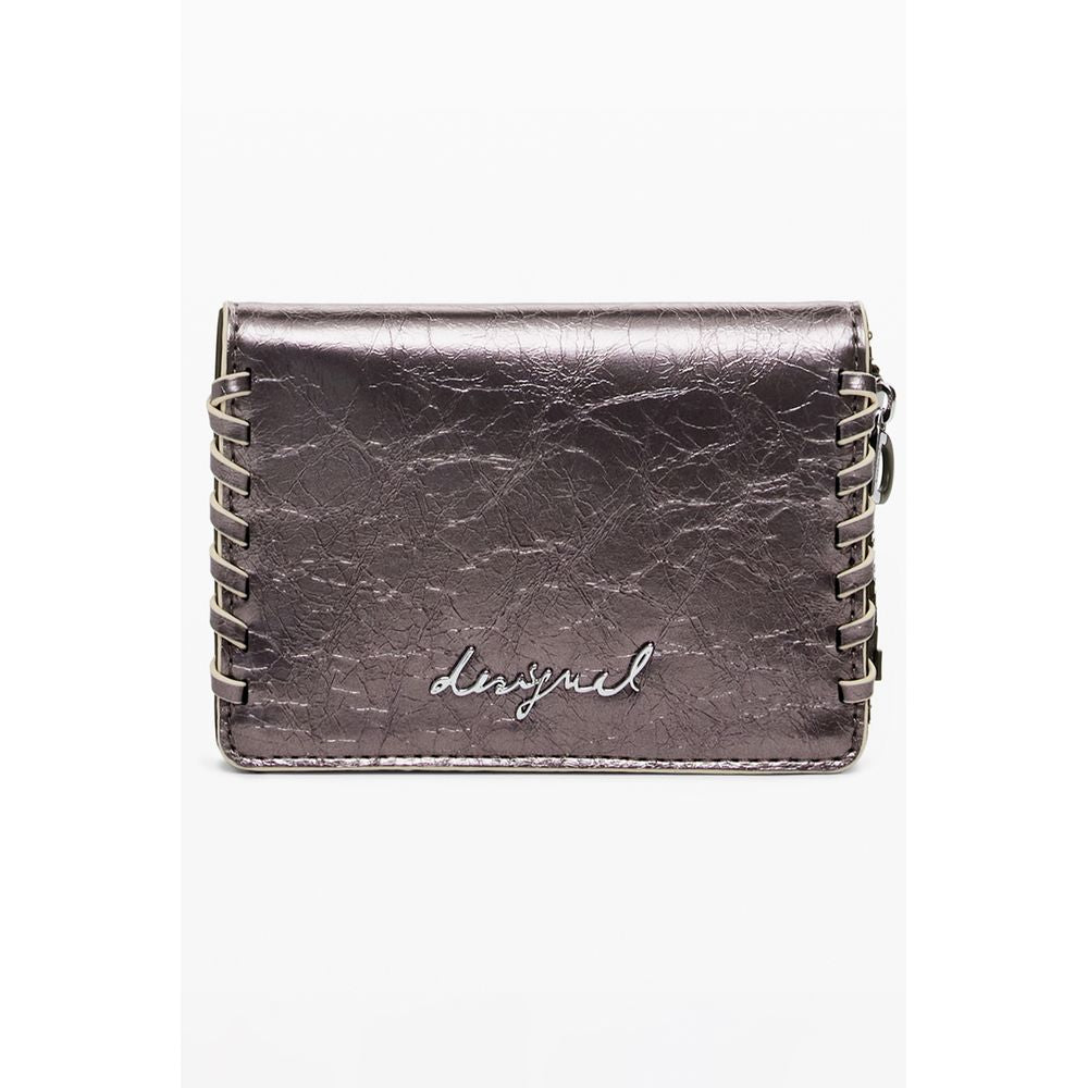 Desigual Bronzo Polyurethane Women Wallet | Regal Royce
