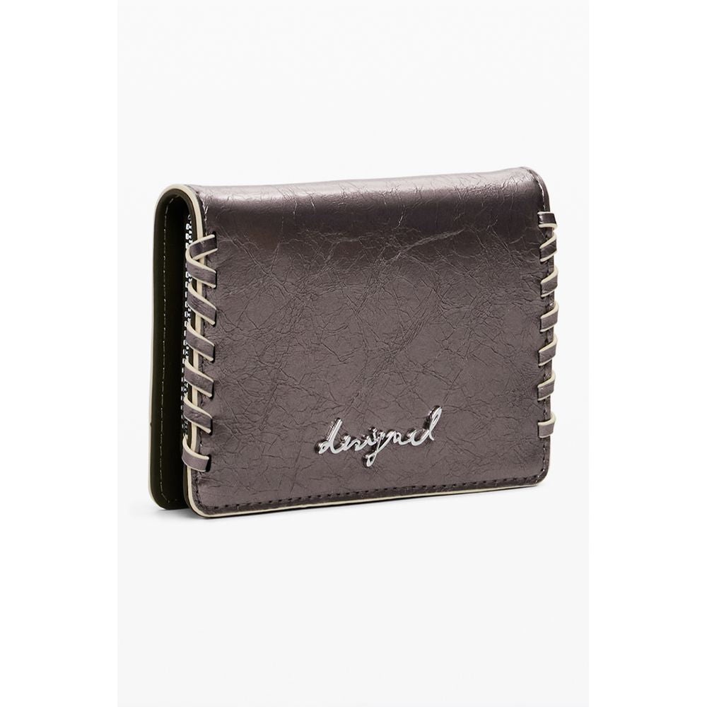 Desigual Bronzo Polyurethane Women Wallet | Regal Royce