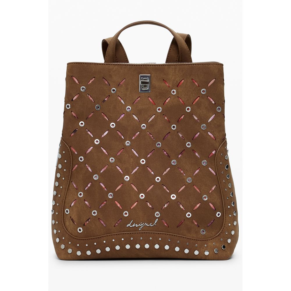 Desigual Marrone Poliuretano Women Backpack | Regal Royce