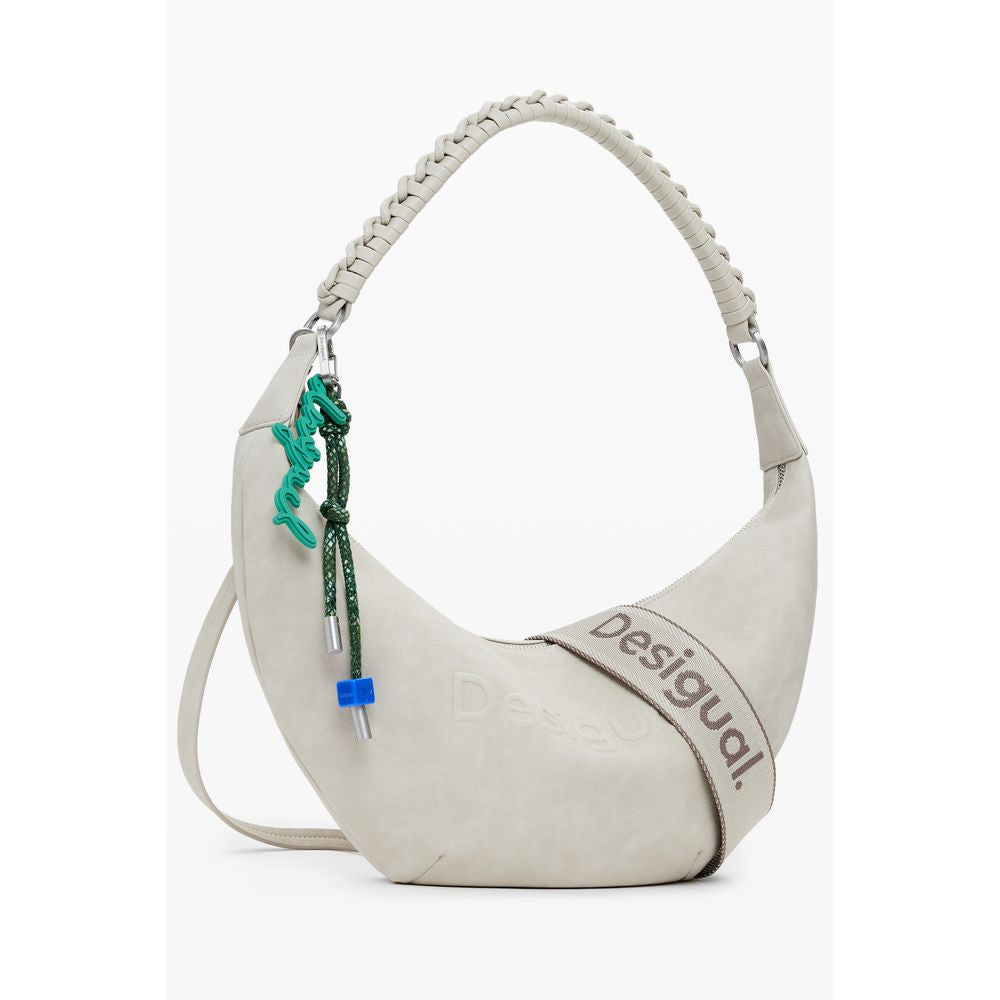 Desigual Beige Polyurethane Women's Handbag | Regal Royce