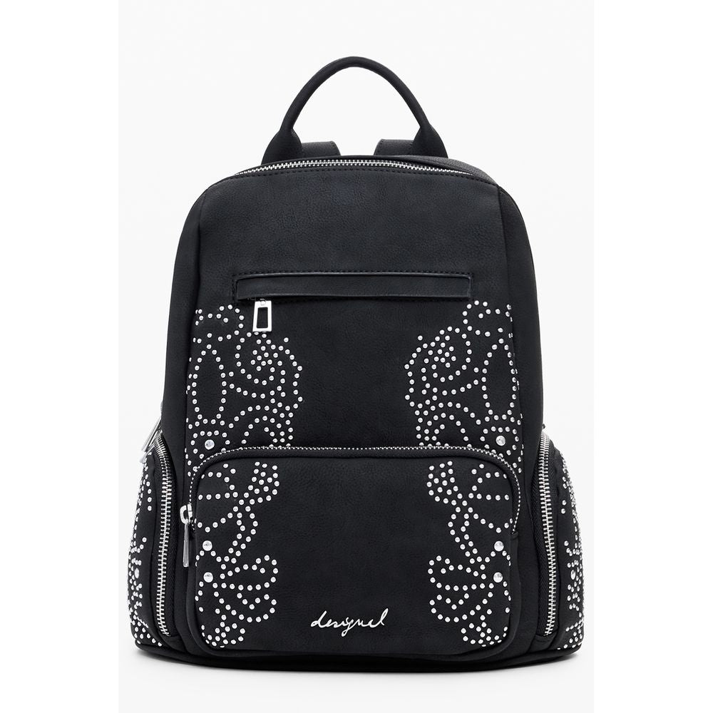 Desigual Black Polyurethane Women's Backpack | Regal Royce