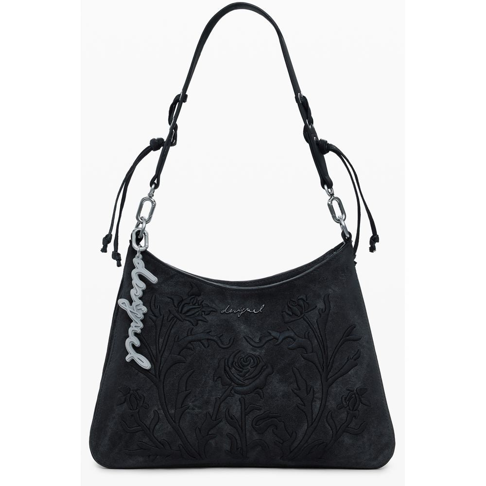 Desigual Black Polyurethane Women Handbag | Regal Royce