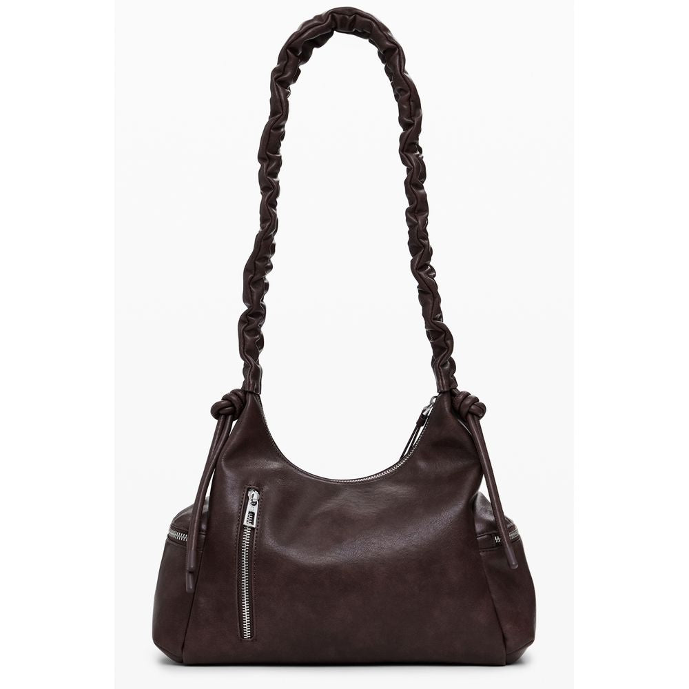 Desigual Marrone Poliuretano Women Handbag | Regal Royce