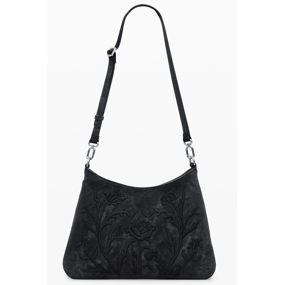 Desigual Black Polyurethane Women Handbag | Regal Royce