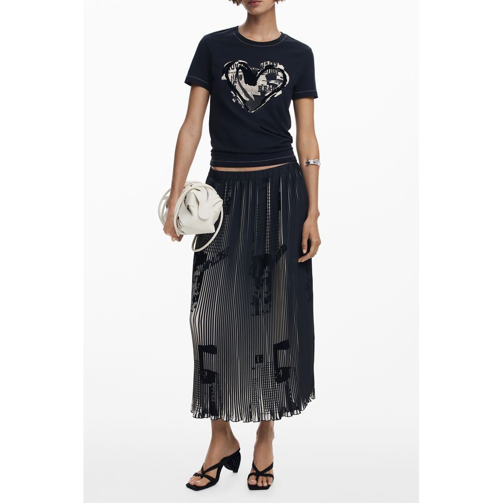 Desigual Black Polyester Women Skirt | Regal Royce