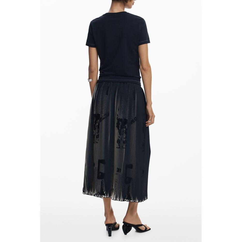 Desigual Black Polyester Women Skirt | Regal Royce
