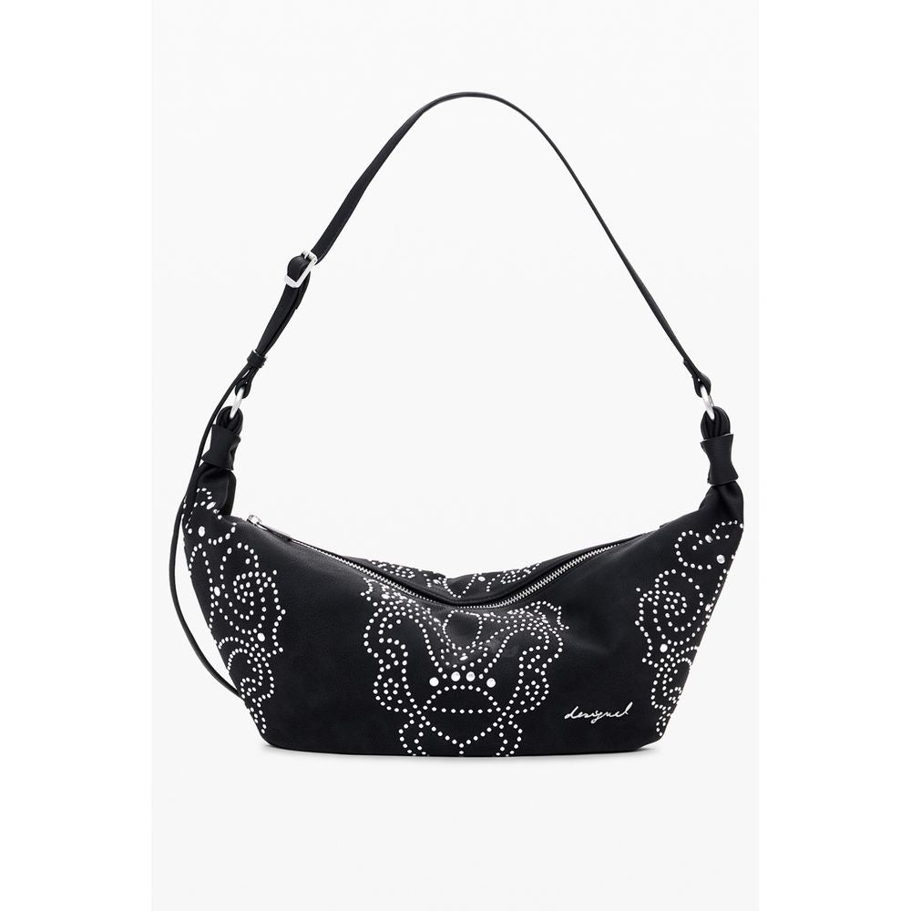 Desigual Nero Poliuretano Women Handbag | Regal Royce