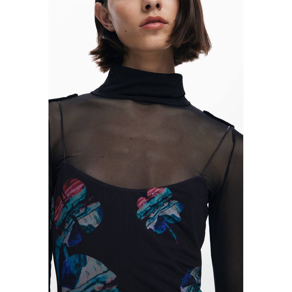 Desigual Nero Polyester Woman Dress | Regal Royce