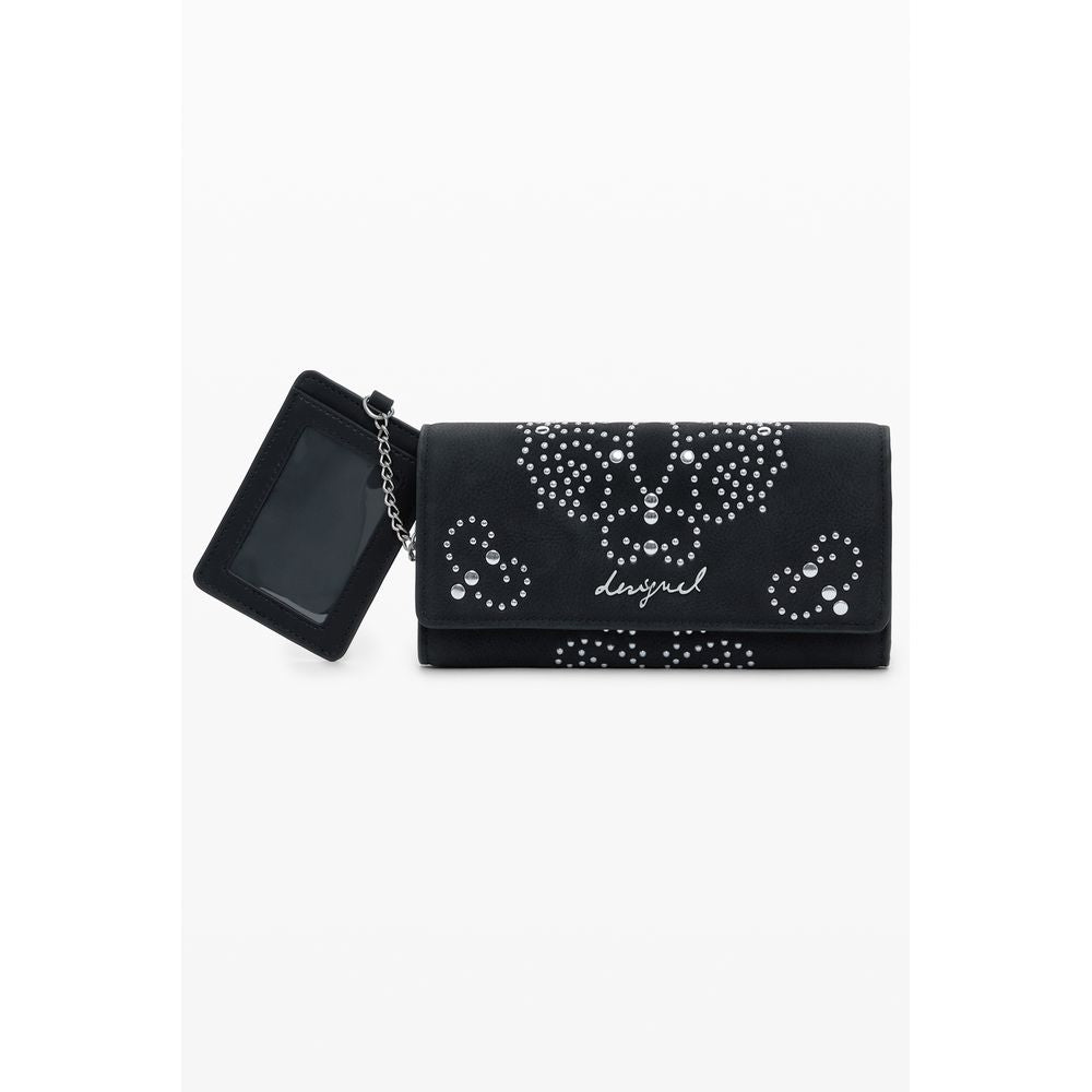 Desigual Black Polyurethane Women's Wallet | Regal Royce