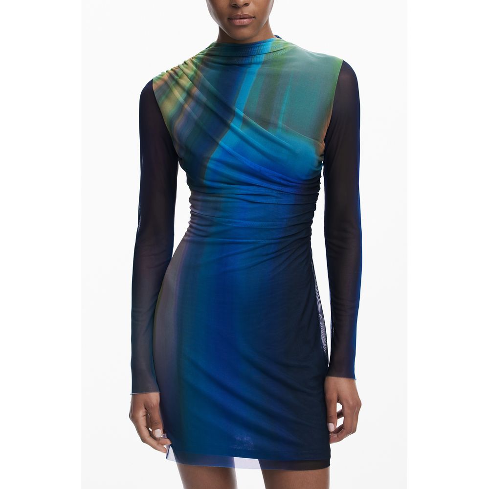 Desigual Blue Polyester Women Dress | Regal Royce