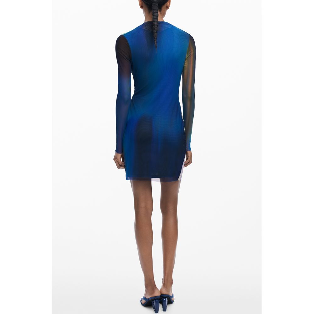 Desigual Blue Polyester Women Dress | Regal Royce