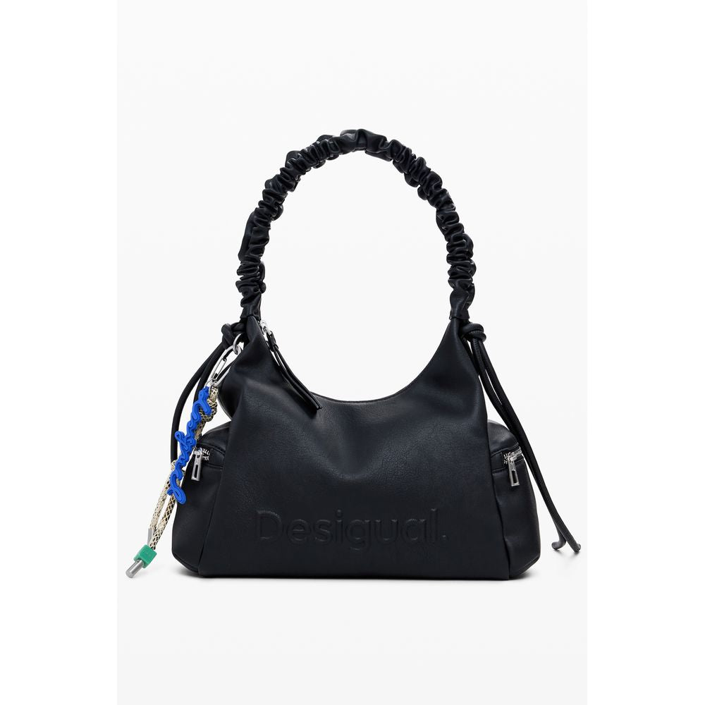 Desigual Nero Polyurethane Women Handbag | Regal Royce