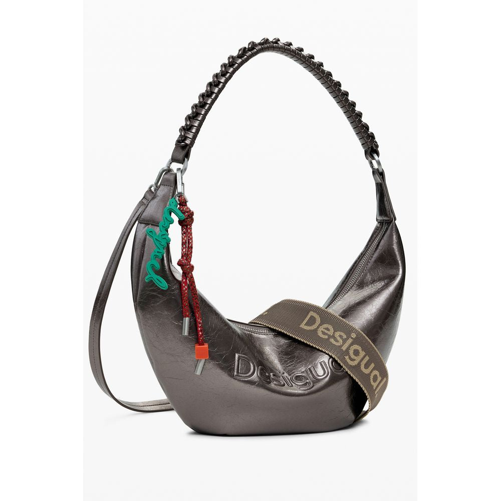 Desigual Bronze Polyethylene Women Handbag | Regal Royce