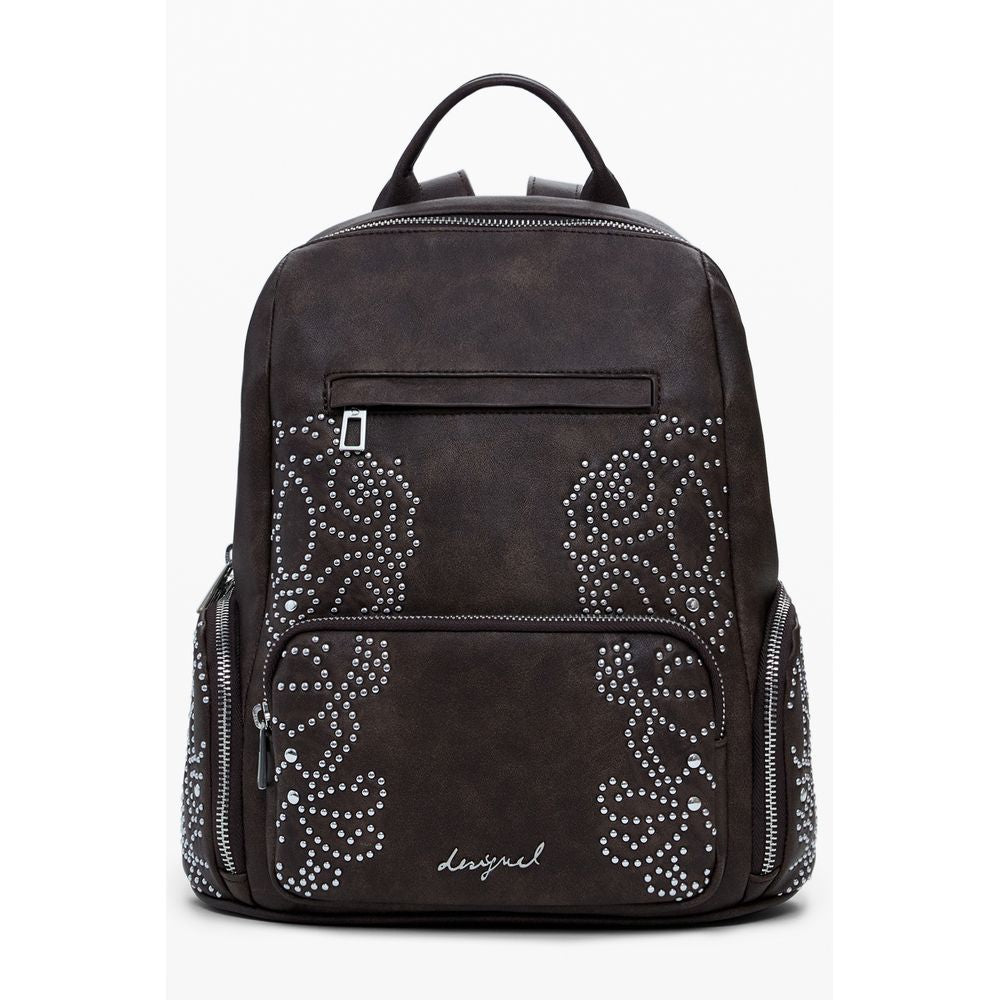 Desigual Brown Polyethylene Women Backpack | Regal Royce
