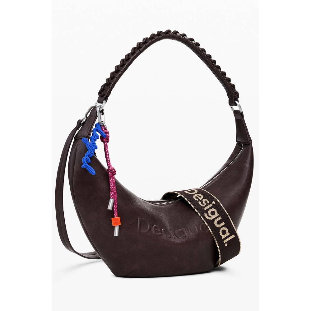 Desigual Marrone Poliuretano Women Handbag | Regal Royce