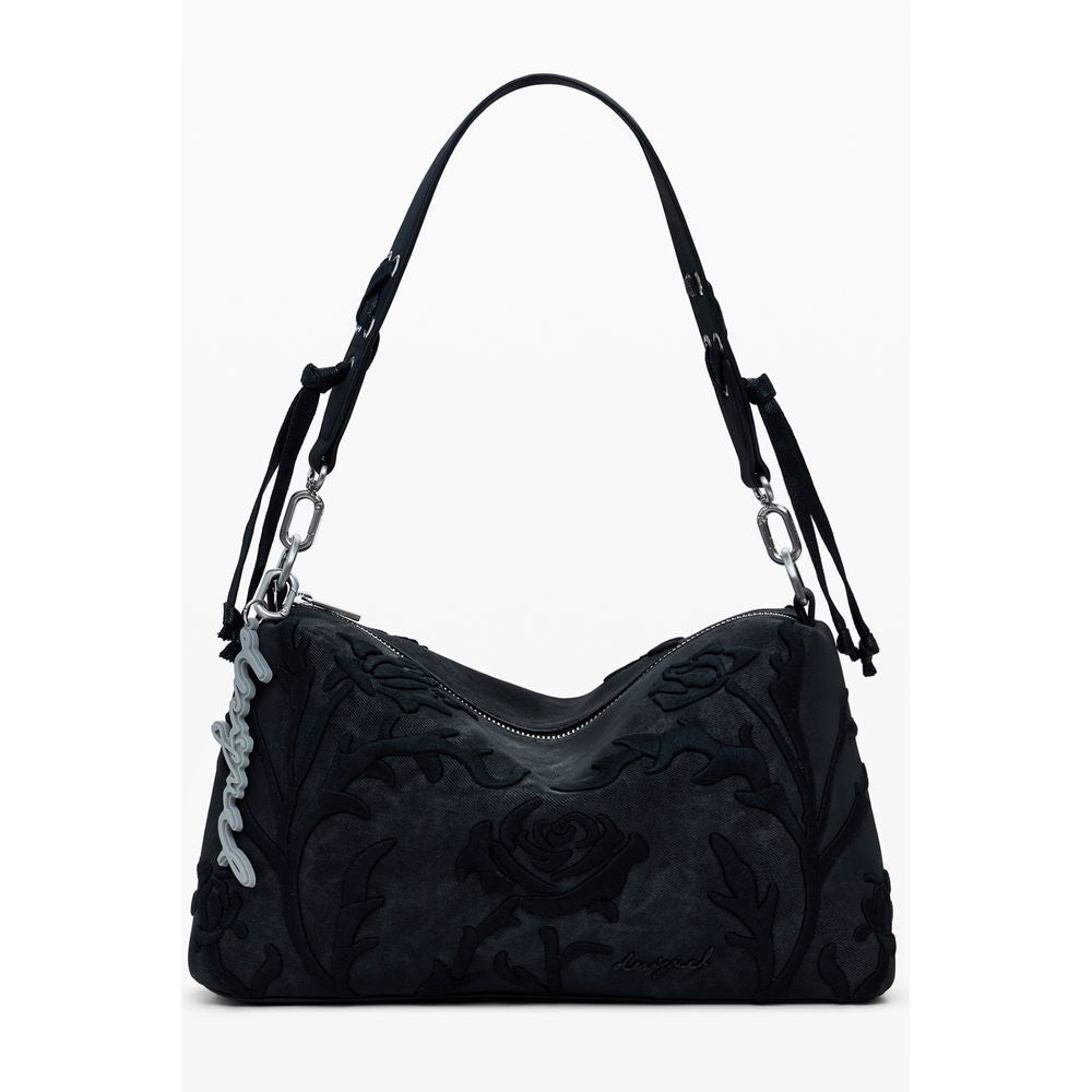 Desigual Black Polyurethane Women's Handbag | Regal Royce