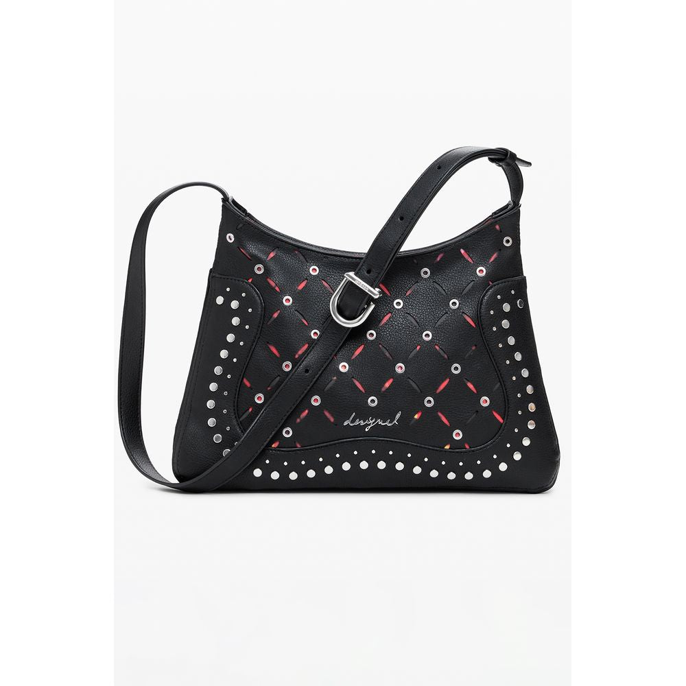 Desigual Black Polyurethane Women's Shoulder Bag | Regal Royce