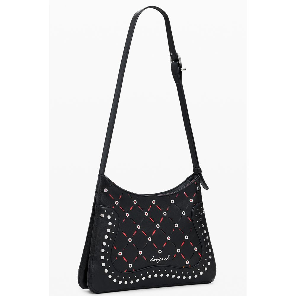 Desigual Black Polyurethane Women's Shoulder Bag | Regal Royce