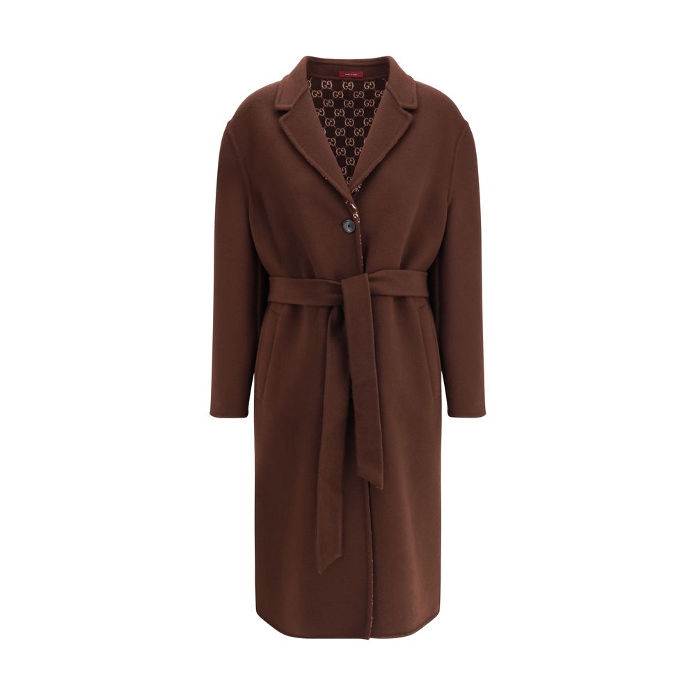 Gucci Brown Wool Coat | Regal Royce