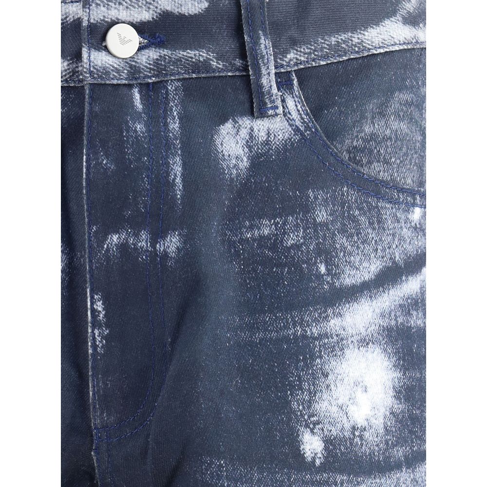 Emporio Armani Multicolor Cotton Casual Pants | Regal Royce