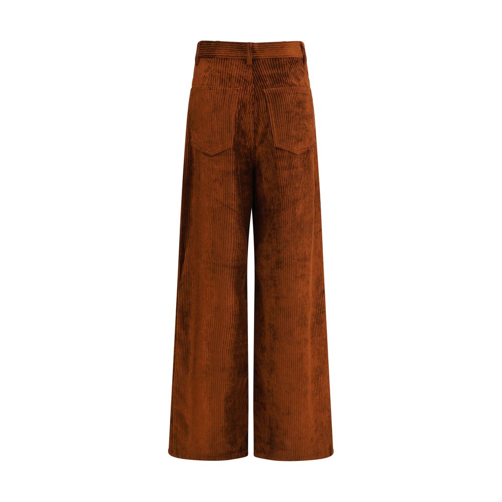 Petar Petrov Brown Cotton Casual Pants | Regal Royce