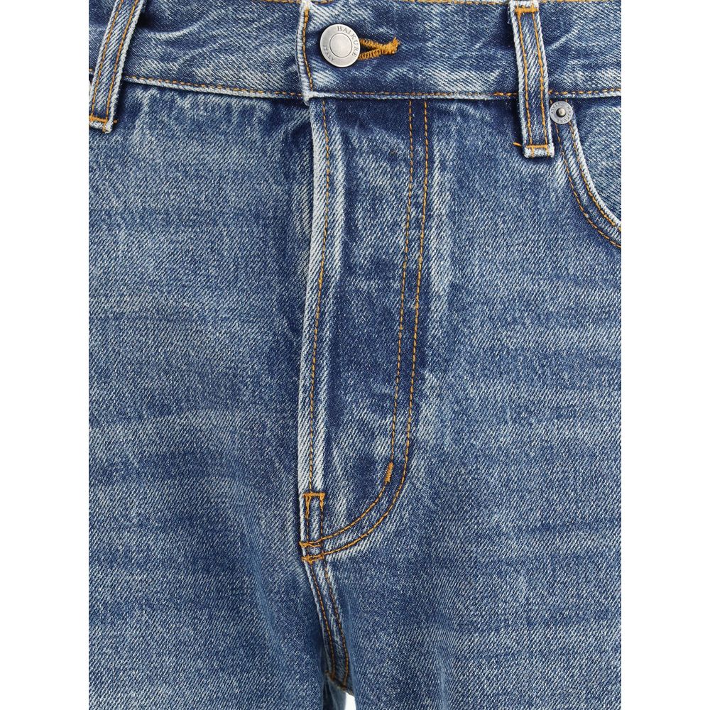 Haikure Blue Cotton Straight-Leg Jeans | Regal Royce